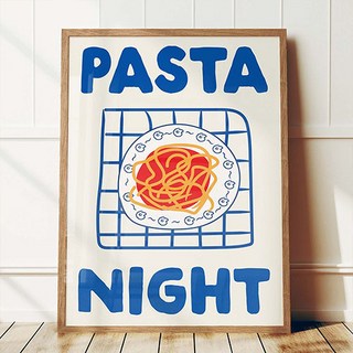 Paradaiso PDS家居裝飾 復古餐廳氛圍插畫居家裝飾帆布海報 C款