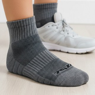 테슬라 바닥쿠션 중목 스포츠 양말 6켤레, 다크그레이, 6개