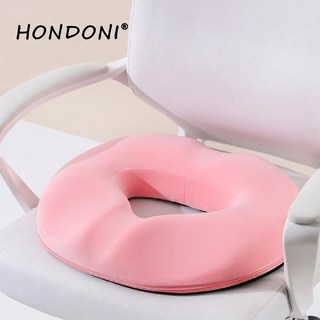 HONDONI 新款4D美臀記憶痔瘡坐墊/舒壓坐墊 水晶絨豪華愛心版 L01-PK, 粉色