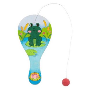 民畫坊 傳統球拍玩具 青蛙款, 5個, 青蛙