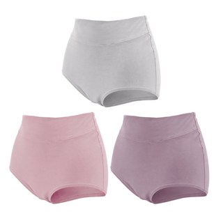GIAT 吉亞特 石墨烯 + 鋅抑菌加大尺碼內褲3件組 530857, 灰色 + 粉色 + 藕色