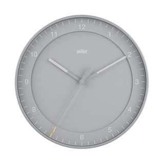 BRAUn 百靈 設計感靜音時鐘 BC17G, 灰色