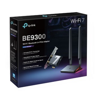 tp-link 三頻 藍牙5.4 PCIe WiFi 7 無線網卡 BE9300, Archer TBE550E, 黑色, 1個
