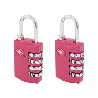 TRAVELSENTRY 密碼安全鎖 粉紅色, 2個