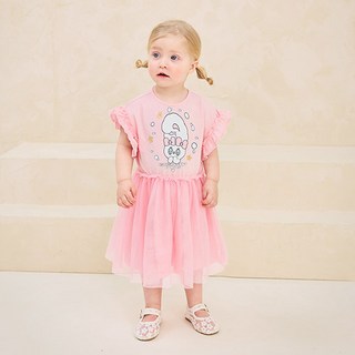 milkmile 女童透氣Esther Bunny閃亮可愛紗裙連身裙