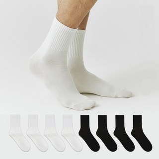 GGRN 男款標準高密度中筒襪 8雙組