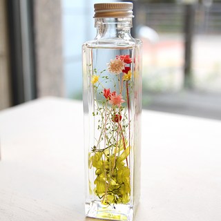 THE VOM 浮游花永生花氣氛燈, 綠色繡球花 迷你混合花