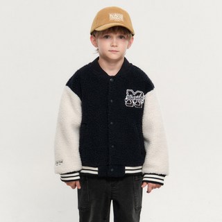 MaritheFrancoisGirbaud 兒童款 UNI FLEECE VARSITY JACKET
