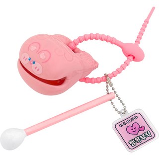 朝鮮文具店 幸運木魚鑰匙圈, 2個, 粉紅色