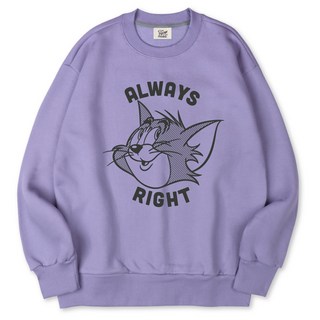 VENHIT Tom and Jerry湯姆貓圖案棉質雙面布寬鬆大尺碼大學T WBTJOM2310F