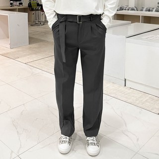 男士 Cassia 寬版長款後鬆緊帶西裝褲