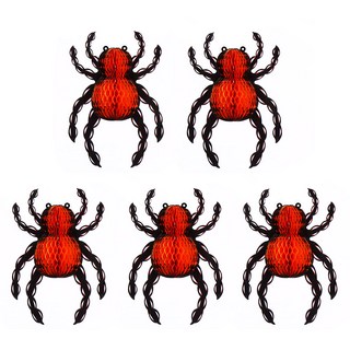 Party09 蜂巢蜘蛛 大 5入, 橘色, 1個