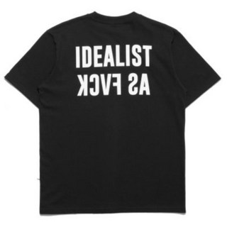 INSURGENTCLUB Idealist 2 短袖T恤, 黑色