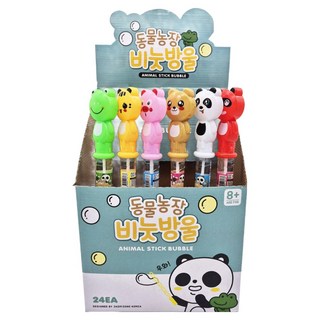 Jaemizone 動物農場泡泡棒 24入組, 混色, 1盒