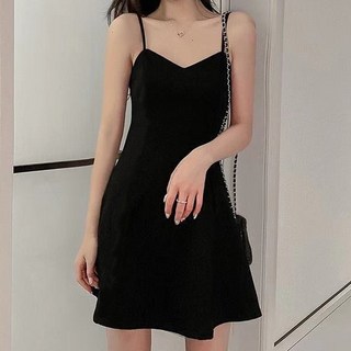 Elsso 抹胸短洋裝, 黑色