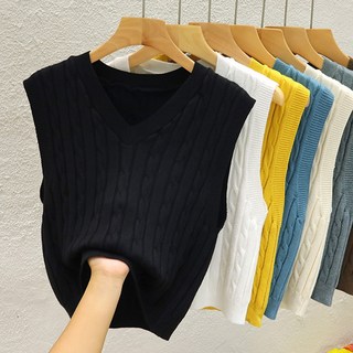 Awesomeful 女款Bainrat V領針織背心 A26SPV121914