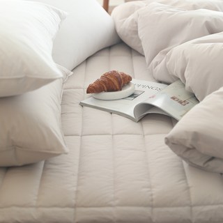 BasicTone 韓國製高密度60支純棉加大尺寸鬆緊帶固定式床墊, 木質米