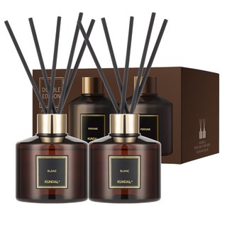 KUNDAL 昆黛爾 家用淨化空氣香薰擴香瓶組 200ml, Blanc, 1組