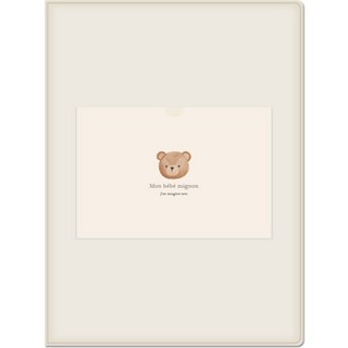 Recoz 寶寶超音波相簿 L(260 x 210 x 23mm), 香草白, 40張 - 珍藏寶寶成長點滴, 1本