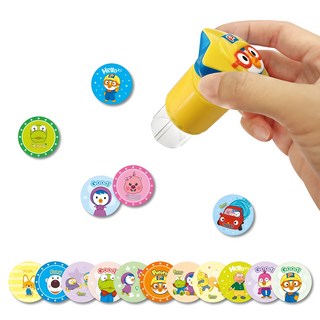 Pinocchio Pororo 貼紙印章遊戲 + 50張貼紙組, 1組, 隨機出貨