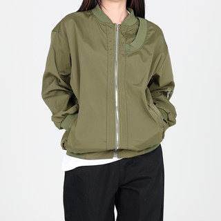 Dotif 女性線條寬鬆版型棒球外套 O24FW1-A0458