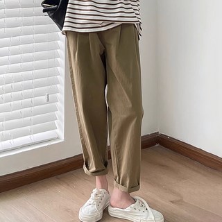 daysoy 休閒直筒孕婦長褲