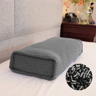 Sarang Yegam 顏料染色生物晶片方枕, 1個, 灰色