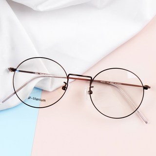 BEIMA 鈦金屬圓框眼鏡 K04 + 抗藍光鏡片組