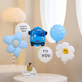 P&B UNITY 站立架生日快樂 Free-fit 組, 03 Tayo 生日快樂 Free-fit 站立架 藍色, 1套