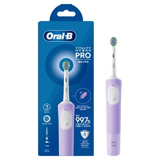 Oral-B 歐樂B D103 活力專業牙線效果電動牙刷 丁香紫, 1個
