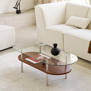 ROOM N HOME Ponde 分層茶几 1200mm, 棕色