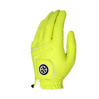 SEVEN HILLS 男用IRIS彩色高爾夫手套 左手用, 黃色