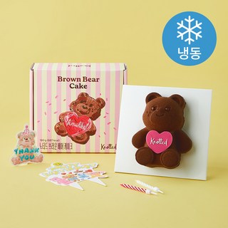노티드 브라운베어 케이크 (냉동), 180g, 1개