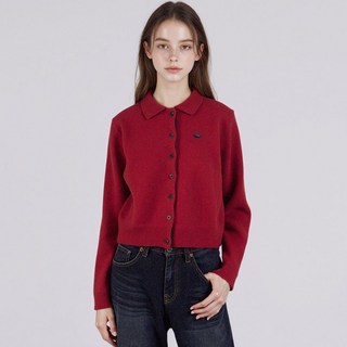 BURU N JUDY 女款裝飾鈕扣撞色開襟衫 BORKCD515A