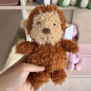 I'CLE 毛茸茸動物角色絨毛玩偶, 20cm, 1個, 猴子