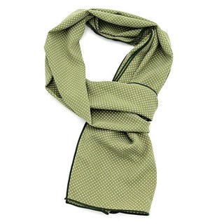 WIMAC 男士圓點長圍巾 綠色