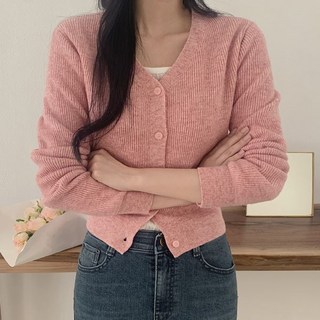 Another Twee 女款 Heishi 羊絨V領開襟衫 tcd0277