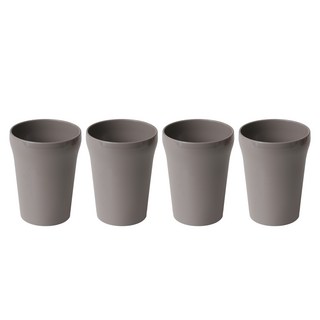 NIneware 簡約可重複使用咖啡杯 310ml, 4個, 灰色