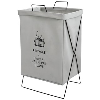 Monoble 兩用折疊式分類回收桶 41L, 灰色
