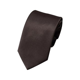 MSCOPE 斜紋素色拉鍊式自動領帶