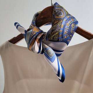 Vavisoo 100% 絲 迷你Kinsha佩斯利 絲巾