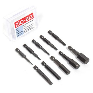 ZIO-BIZ 50毫米磁性六角批頭 10件組 + 便攜盒套裝, 1組