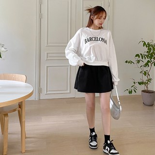 EVELLET by J-style 大尺碼 Cherry-U 棉質A字褲裙