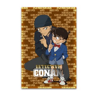 ART NOUVEAU 名偵探柯南 A3 燙金海報 柯南與赤井秀一
