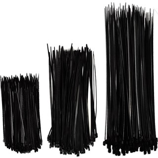 ender 彈性束帶 大 200入 + 中 200入 + 小 200入 套組, 1組, 黑色