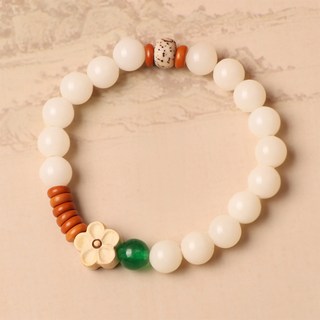 Buddha Best 幸運白玉菩提梅花手鍊