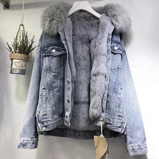 Goodif 女款內裡牛仔夾克