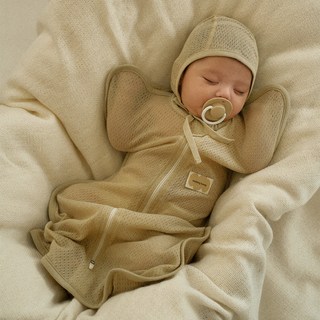 malang honey 新生兒用有機網眼包巾 S