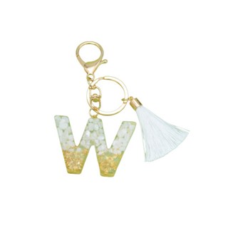 MJ 耳機保護套 手機掛繩 字母縮寫 流蘇裝飾 鑰匙圈, W, 1個