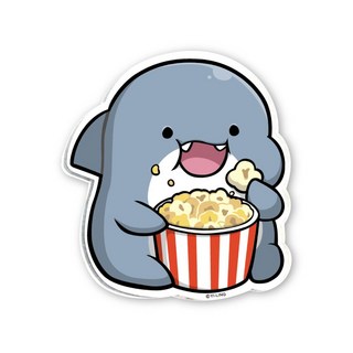 CCHING 青青文具 創意磁鐵(爆米花), 鯊西米